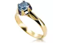 Ring Aquamarine 14K Yellow gold Vintage Jewlery vrc122y